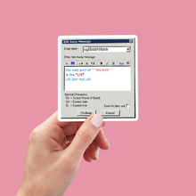Load image into Gallery viewer, Sticker AIM Away Message