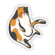 Load image into Gallery viewer, Sticker Fat Cat Calico
