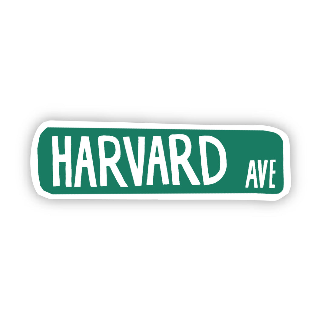 Sticker Harvard Avenue Sign