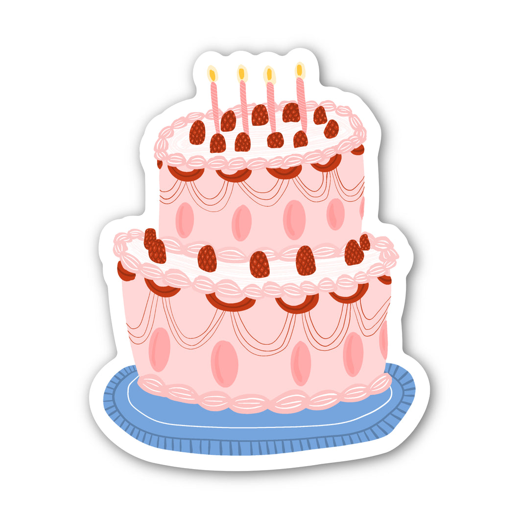 Sticker Pink Cake
