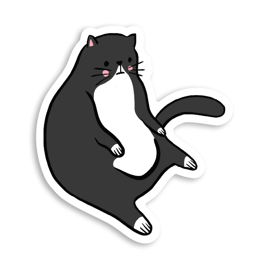 Sticker Tuxedo Cat