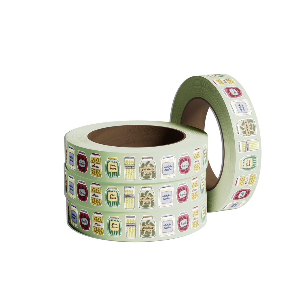 Washi Tape Pickled Pantry