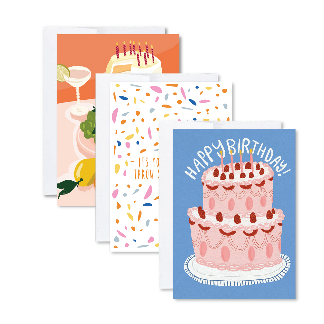 Assorted Birthday Greeting Card Set