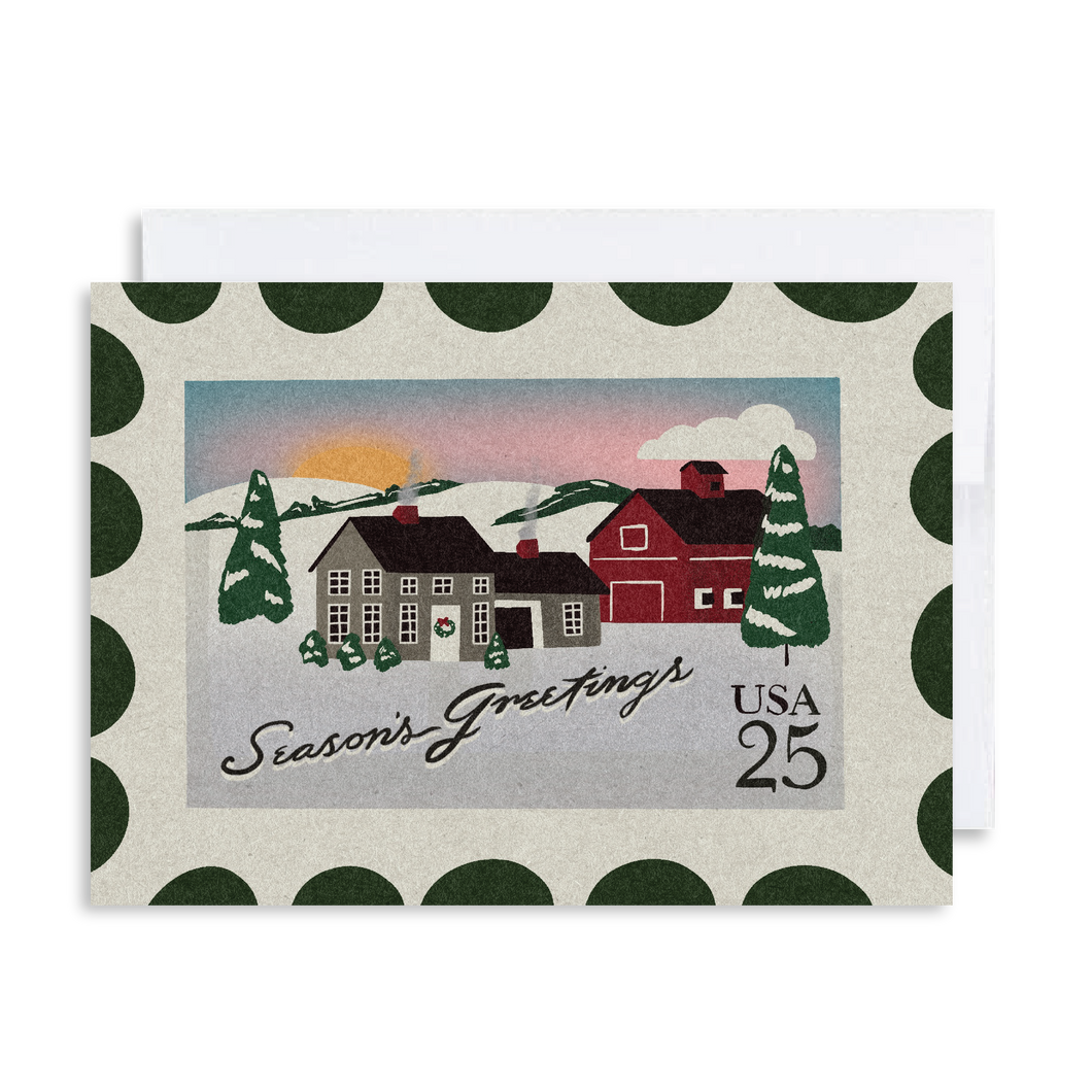 Christmas Morning Stamp