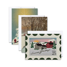 Load image into Gallery viewer, Retro Holiday Card Set
